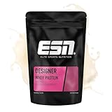 ESN Designer Whey Protein Pulver, Natural, 1 kg, bis zu 23 g Protein pro Portion, ideal zum Muskelaufbau und -erhalt, geprüfte Qualität - made in Germany