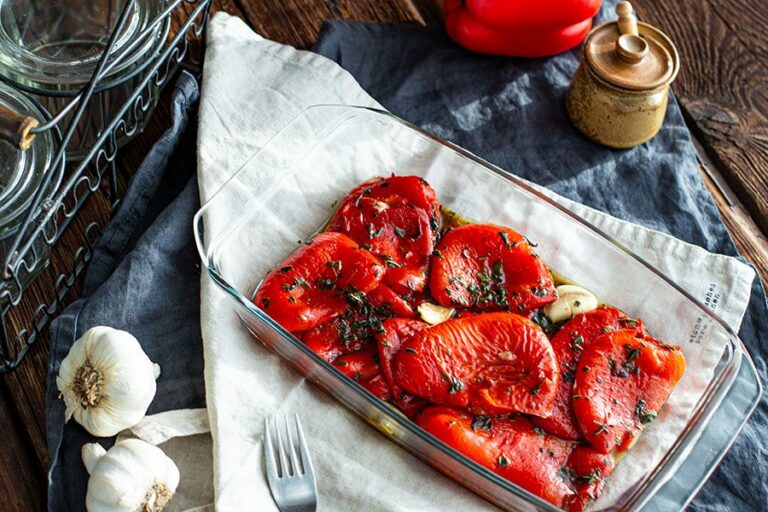 Gegrillte Paprika Rezept aus der Pfanne oder vom Grill