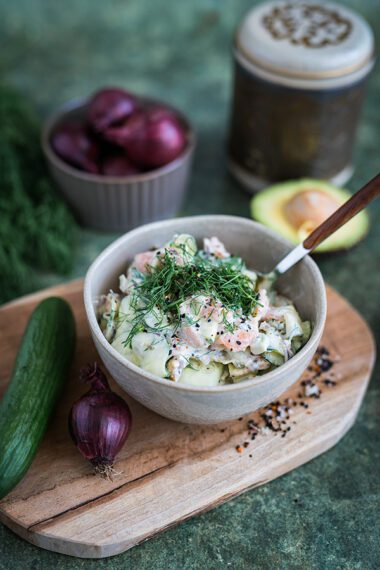 Lachs Gurkensalat von Tiktok