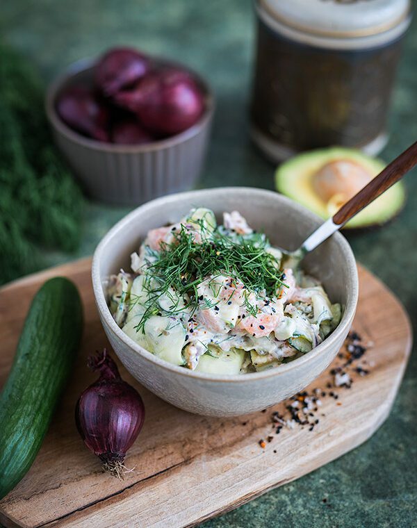 Lachs Gurkensalat von Tiktok