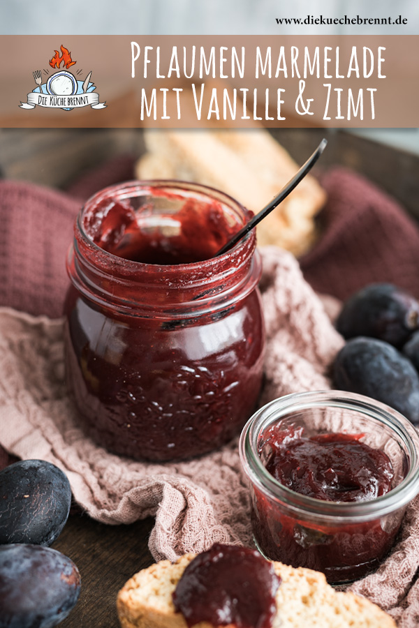 Pflaumenmarmelade mit Zimt